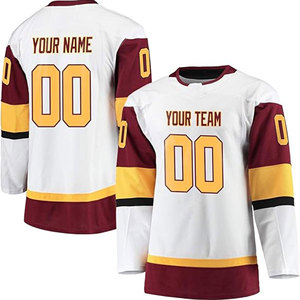 Nueva camiseta de hockey retro cosida con estampado 3D, camiseta de hockey sobre hielo de manga larga para hombre - Product Image 5
