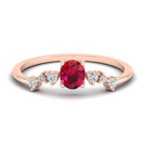 แหวนแต่งงาน/แหวนหมั้นทรงรีเรียบหรู REYES ประดับพลอยทับทิม 0.35 กะรัต สำหรับผู้หญิง ได้รับการรับรองจาก GRA ทำจากเงินแท้ 925 เครื่องประดับคุณภาพ - Product Image 6