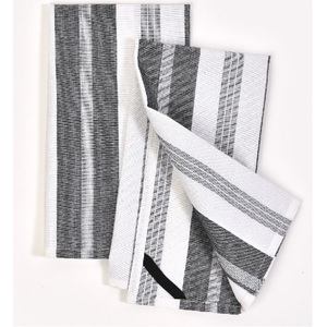 Full Striped Organic 100% Cotton Fabric <b>Kitchen</b> Dining Tea Towels Oem Odm Stripe Super Softer Absorbent Gots Certificate Towels - Product Image 3