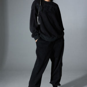 Nueva moda 100% algodón streetwear Sudadera de cuello redondo bordada de gran tamaño mujeres precio barato - Product Image 4