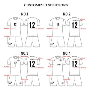 Personalizado Slim Fit 100% Poliéster Camiseta de fútbol de secado rápido Diseño retro Uniforme de fútbol con servicio OEM - Product Image 5