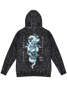 Sudadera con Capucha para Hombre de Alta Calidad, Lavado Ácido, Personalizada, Otoño, Spandex/Poliéster, Digital, Estilo Pullover, Bordado Desgastado, Ecológica, Corte Regular - Product Image 3