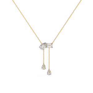 Collier en or 18 carats avec diamant de laboratoire pour filles - Product Image 4