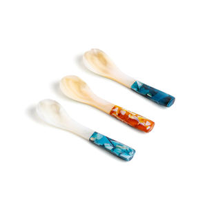 Accessoires de table à manger cuillère en nacre naturelle bonne qualité mini taille capiz cuillères en coquillage - Product Image 1