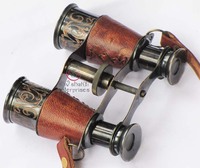 Jumelles d'espionnage vintage en laiton électroplaqué, faites à la main, pour l'observation des oiseaux, la randonnée en extérieur, souvenir nautique