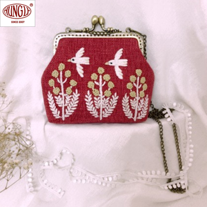 Portefeuille portable élégant de style vintage brodé à la main en gros pour les occasions formelles - Product Image 6