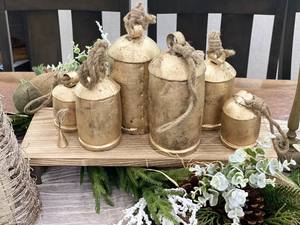 Campana de vaca chapada en oro de latón con mango resistente para la exploración de la naturaleza al aire libre, camping, senderismo y reuniones de equipos deportivos - Product Image 4