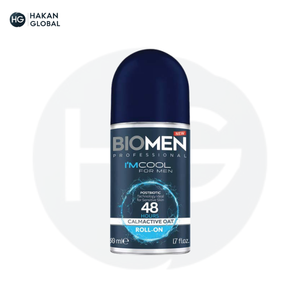 Biomen Deodorant Roll On I'm Cool 50 ml 48 Hour Control Calmative <b>Oat</b> Antiperspirant Postbiotic Freshening for Sensitive Skin - Product Image 1