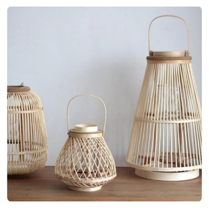 โคมไฟไม้ไผ่ทำมือ-โคมไฟที่เป็นมิตรกับสิ่งแวดล้อมสำหรับทุกโอกาส-ผู้ขายที่ดีที่สุด - Product Image 1