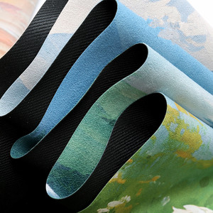 Tapis de yoga en suède imprimé caoutchouc, portable, incurvé et ovale, pour <span class=keywords><strong>Pilates</strong></span> Reformer, produit phare d'usine - Product Image 5
