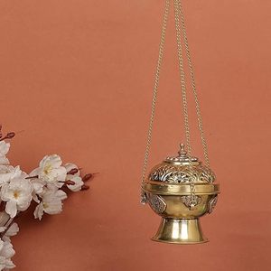 HF Crafts Quemador de incienso 5 en 1 para Palo Santo Sage Meditation Yoga Brass Ash Catcher Precio para uso religioso - Product Image 1