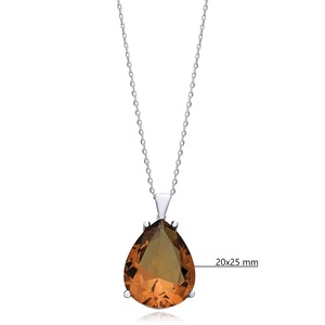 20x25mm Poire Conception Sultanite Pierre Charme Collier Turc À La Main En Argent Sterling 925 En Gros Fine Jewelry - Product Image 2