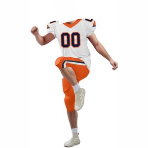 Maillots de football américain haute performance, respirants, rembourrage court avancé, couleurs d'équipe audacieuses, durables, 100% polyester, protection UV - Product Image 5