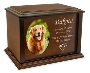 Urna funeraria de madera para cremación de cenizas, urnas de madera para mascotas, producto hecho en India - Product Image 3