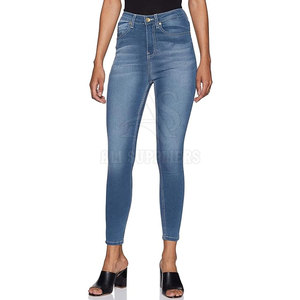 Fabricante profesional de fábrica Pantalones vaqueros para mujer Pantalones vaqueros transpirables para mujer al por mayor - Product Image 1