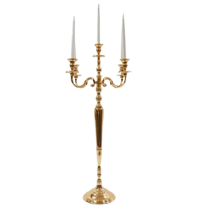 Juego de candelabros antiguos de 5 brazos de calidad superior de dos candelabros de estilo tradicional para la decoración del hogar y la boda - Product Image 5