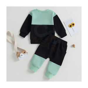 เซ็ตชุดกันหนาวมีฮู้ดสำหรับเด็กชุดกันหนาวผ้าฟลีซย้อมสีพื้นกันน้ำระบายอากาศได้ดี - Product Image 4