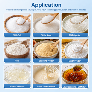 Stainless Steel Agitator Powder Liquid Mixing Machine for Food Processing Small Batch Semi-Automatic 50-80L Capacity Energy - Product Image 5