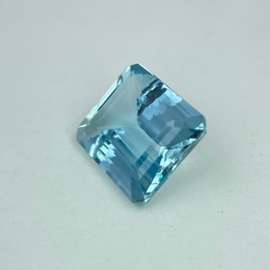 Đá quý tổng hợp Aquamarine nhân tạo, chất lượng AAA+, chế tác thủ công, cắt Emerald, đánh bóng, màu xanh da trời, được chứng nhận bởi bên thứ ba, cao cấp - Product Image 4