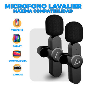 2-in-1 Portable <b>Wireless</b> Lavalier <b>Microphone</b> for iPhone & iPad for Live Streaming Equipment - Product Image 4