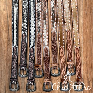 Usine en gros cuir repoussé à la main exécutif hommes et femmes ceinture boucle ardillon personnalisée 100% ceinture en cuir véritable approvisionnement ceinture en peau de vache - Product Image 1