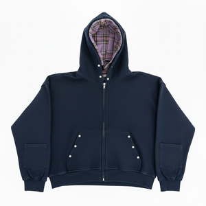 Custom Acid Wash Heavyweight Fleece Oversized Mens <b>Streetwear</b> Winter Hoodie Embroidery Logo Vintage Distressed Zip Private Label - Product Image 3