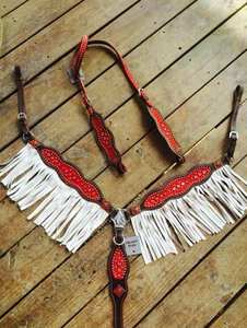 ชุดปกหน้าอกหนัง DD คุณภาพสูงพร้อมหูข้างเดียวทำด้วยมือลูกปัด Sier สำหรับม้าหลากสี - Product Image 6