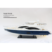 AZIMUT-Barco de velocidad moderno europeo de Acacia, yate náutico de madera de alta calidad hecho a mano para decoración, técnica pintada, 82