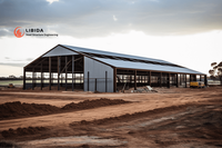 Structure d'atelier métallique stable, entrepôt spacieux en acier, chambre froide efficace, bâtiment d'entrepôt en structure acier