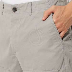 High Quality 100% Cotton Solid <b>Cargo</b> <b>Shorts</b> for Men <b>Lightweight</b> Breathable Eco-Friendly Design for Summer Outdoor Casual - Product Image 4