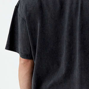 T-shirt oversize pour homme 100% coton 260gsm drop shoulder streetwear luxe qualité t-shirt pour homme - Product Image 5