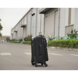 Design de luxe 891 bagages souples taille 20/24/28 ''valise de luxe bagages Logo en métal luxe hydrofuge noir aluminium bagages - Product Image 1