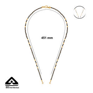 Chaîne Mangalsutra en perles et diamants pour femmes, bijoux ethniques classiques pour mariage, cadeau - Product Image 5