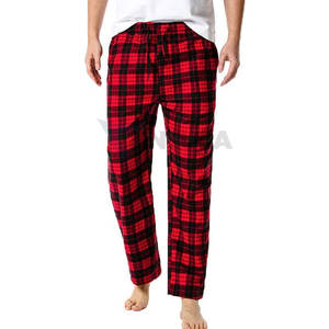 Le Pakistan fabriqué à bas prix couleur unie hommes flanelle pantalon de haute qualité confortable hommes flanelle pantalon décontracté - Product Image 1