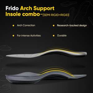 Semelle orthopédique semi-rigide Frido pour pieds plats |   Soulage la douleur au pied, fasciite plantaire/éperons calcanéens |   Semelles orthopédiques | - Product Image 5