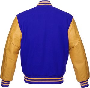 Wholesale Custom Made Men's Varsity <b>Jacket</b> Breathable Letterman Design Embroidery Chenille <b>Patches</b> for Winter High Street Style - Product Image 4