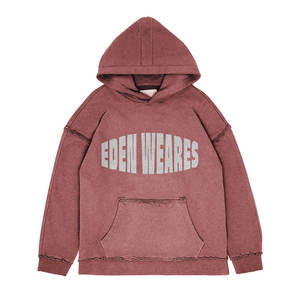 Oversize Premium Hoodie 100% algodón polar francés Terry mejor calidad Unisex Foe hombres y mujeres antibacteriano ácido lavado Vintage - Product Image 4