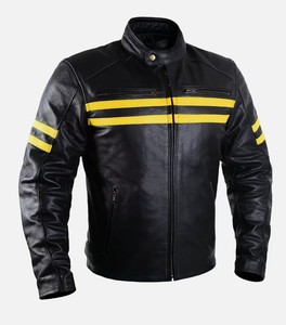Chaqueta de Cuero de Primera Calidad para Hombre, Estilo con Cuero 100% Original, Chaqueta de Cuero Suave para Hombre - Product Image 1