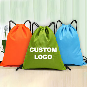 Wholesale Logo Polyester Nylon Sport <b>Drawstring</b> Gym Sport Bag <b>Backpack</b> for Hot Sale in Pakistan - Product Image 1