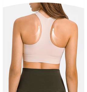 Sujetador deportivo de mujer de Spandex 80% de nailon 20% de alta calidad premium de fábrica para gimnasio Yoga Fitness - Product Image 4