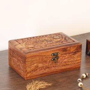Caja de almacenamiento ecológica de madera natural para regalos, manualidades, joyas o embalaje al por menor disponible a precio de exportación - Product Image 2