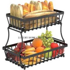 Elegante nueva cesta de frutas y pan de hierro con un diseño atemporal ideal para usar en cocinas modernas o tradicionales - Product Image 5