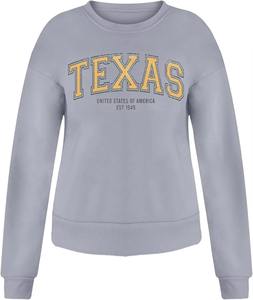 Custom Vintage Women's Oversized Round Collar Pullover Long Sleeved Cotton <b>Sweatshirt</b> with <b>Embroidery</b> Decoration Casual Style - Product Image 6