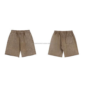 Shorts de jogging gris uni personnalisés très vendus pour hommes, OEM, durables, tactiques, cargo, 100% coton, séchage rapide, résistants aux acides - Product Image 2