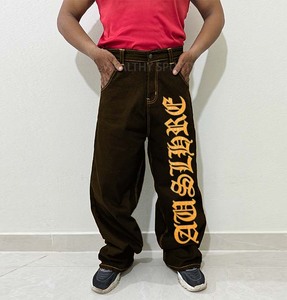 Pantalon de jogging ample unisexe en molleton léger en coton et polyester, personnalisé, décontracté, mi-long, avec cordon de serrage - Product Image 1