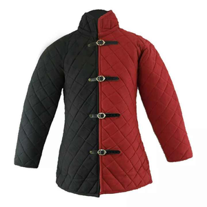Abrigo Gambeson Medieval Unisex, chaqueta de armadura Vintage de manga larga acolchada gruesa para Recreaciones históricas, producto terminado - Product Image 1
