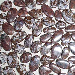 Agate verte indonésienne naturelle de qualité AAA, taille mixte, cabochon en vrac, certifiée par un tiers pour la fabrication de bijoux de guérison - Product Image 2