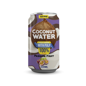 กระป๋อง100% ที่กรองแล้วได้รับการรับรองฮาลาลที่ผ่านการฆ่าเชื้อ0.33L น้ำมะพร้าวจากโรงงานในเวียดนาม - Product Image 4