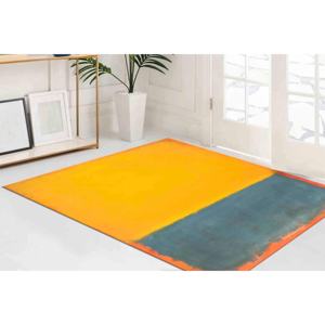 Tapis imprimé en 3D inspiré de Mark Rothko, décoration moderne antidérapante, avec tapis à poils doux - Product Image 2