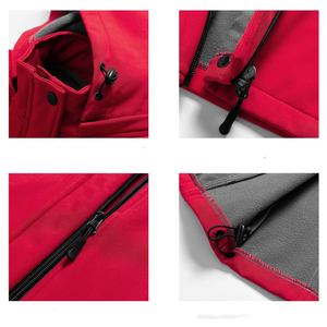 Veste Softshell pour femmes Coupe-vent à capuche résistant à l'eau pour les voyages Veste Softshell pour femmes avec doublure polaire - Product Image 6